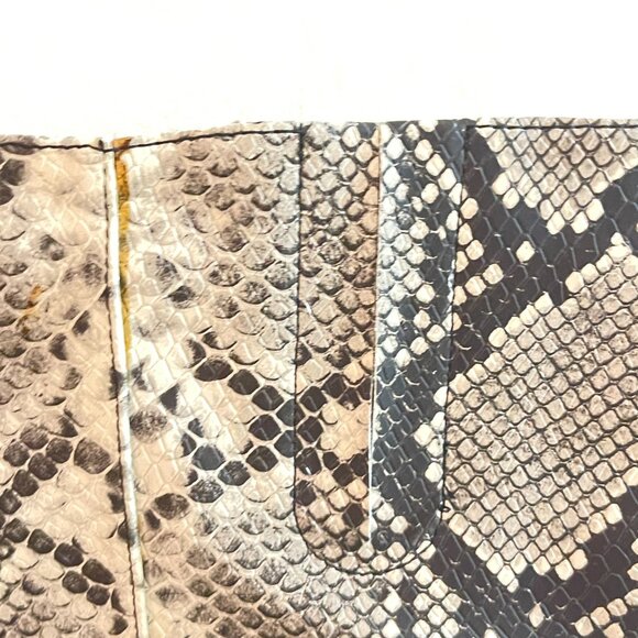 New Time And Tru Tall Boots 6.5 Snakeskin Reptile Python Block Heel Side Zip - Picture 5 of 9